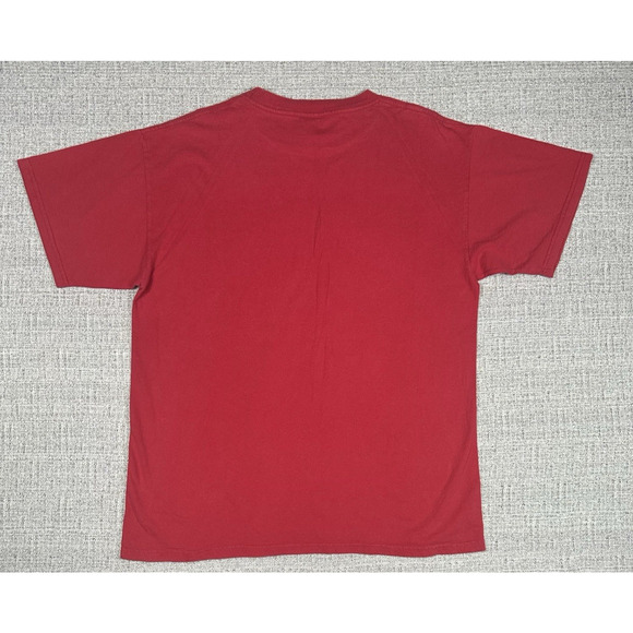 Vintage 1990s Ohio State Buckeyes Large Print Logo Red T Shirt Sz Large TNT Tag - Picture 6 of 10